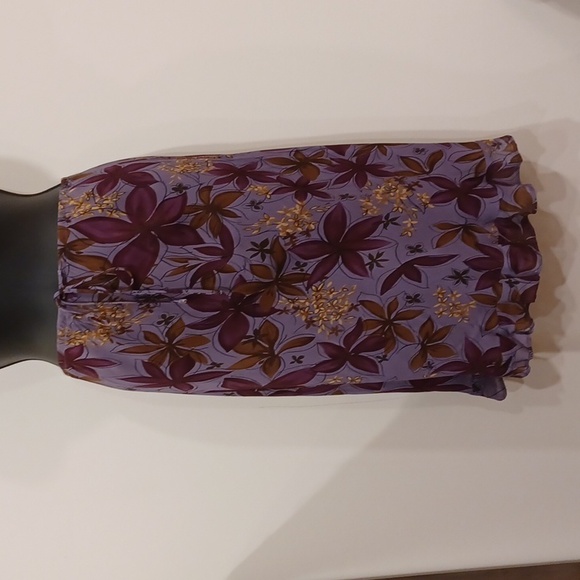 Lapis Elastic Waist Pull On Floral/Ruffle Hem Skirt- Sz. Sm - Picture 7 of 7